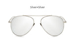TSHING Women Rose Gold Mirror Retro Aviation Sunglasses Men Fashion Brand Designer Vintage Sun Glasses For Female Male Driving