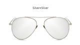 TSHING Women Rose Gold Mirror Retro Aviation Sunglasses Men Fashion Brand Designer Vintage Sun Glasses For Female Male Driving