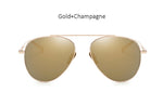 TSHING Women Rose Gold Mirror Retro Aviation Sunglasses Men Fashion Brand Designer Vintage Sun Glasses For Female Male Driving